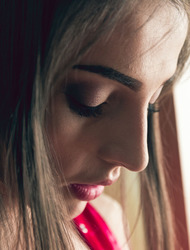 Marlyn's mistress is trying to teach the hot brunette patience and obedience