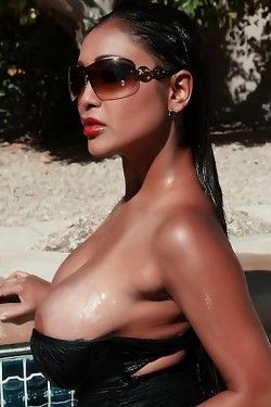 Priya Anjali Rai poolside
